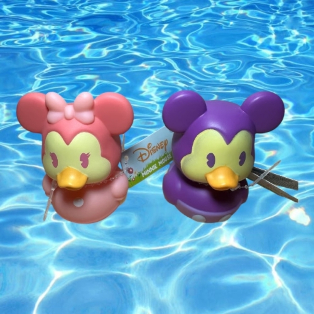 Disney Mickey and Minnie Mouse Duck New Bath Toy, Swim Toy